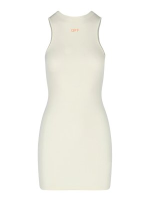 OFF-WHITE: ショートドレス - ショートドレス - 白