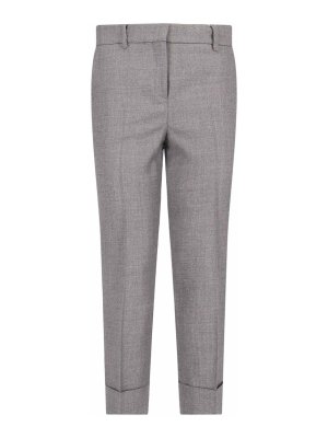 P.A.R.O.S.H. Pressed-crease wide-leg pants - Grey
