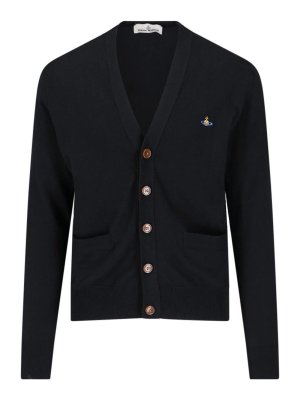 Dolce & Gabbana カーディガン Dolce & Gabbana - Black Lace Trim Button Down Cardigan