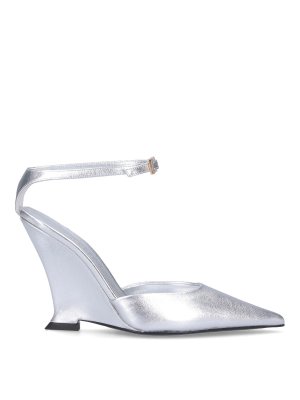 サンダル・ミュール VERSACE Satin rhinestone slingback (10077271A04185 1B00P) Versace Satin rhinestone slingback - Black | 10077271A041851B00P