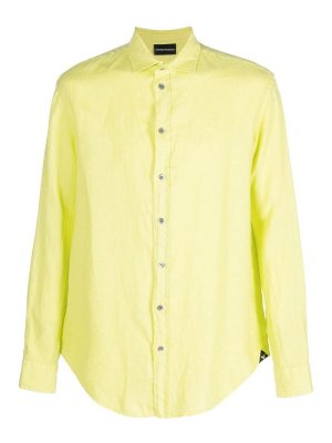 EMPORIO ARMANI: shirts - Linen shirt
