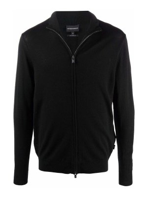 EMPORIO ARMANI: cardigans - Wool zipped cardigan