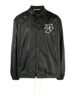 Palm Angels: casual jackets - Printed coach jacket