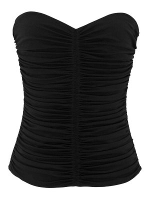 SAINT LAURENT: Tops & Tank tops - Strapless draped top