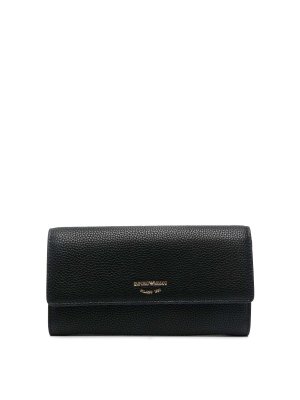 black TORY BURCH ROBINSON LEATHER WALLET (87161_001)