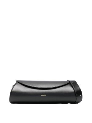 JIL SANDER: cross body bags - Cannolo large leather shoulder bag