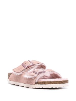 Birkenstock Arizona Shearling Mink Sandal - Ferraris Boutique