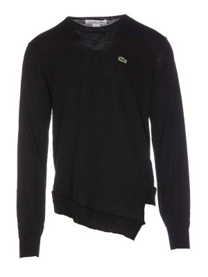 COMME DES GARCONS: crew necks - Embroidered Patch Logo Sweater