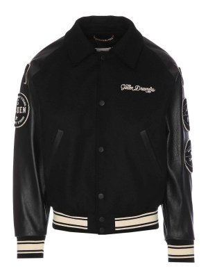 GOLDEN GOOSE: casual jackets - Embroidered letterman jacket