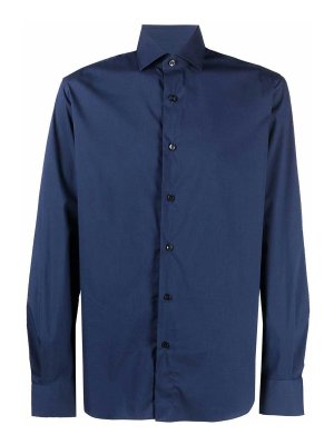 Tシャツ・カットソー BARBA DENIM SHIRT (LIU13P01PZ0998U 093 0001 DARK DENIM) Barba Denim shirt - Blue - Men | LIU13P01PZ0998U0930001