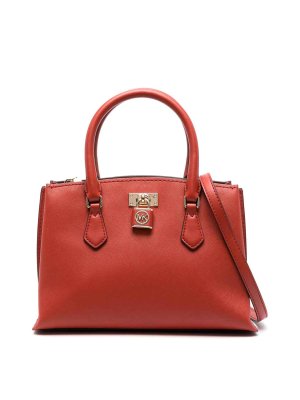 Michael Kors Daniela Large Saffiano Leather Crossbody Bag (camel