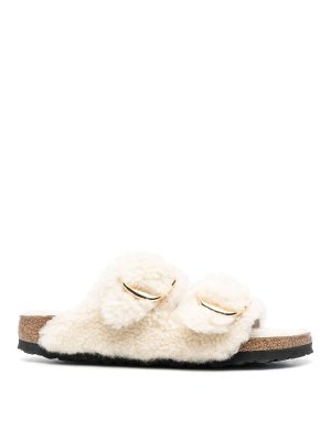 Birkenstock Arizona Shearling Mink Sandal - Ferraris Boutique