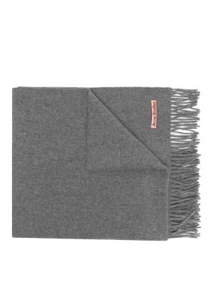 Acne Studios: Écharpes - Écharpe - Gris