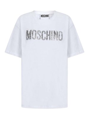 MOSCHINO: T-shirts - T-Shirt - Weiß