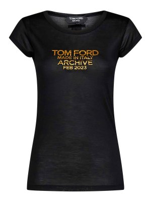 T-shirts Tom Ford - Logo print t-shirt - TSJ560FAX835XIGLB