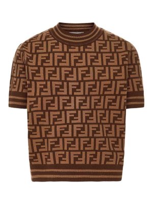 Fendi Jr: crew necks - FF Logo Sweater