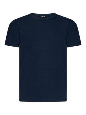 Tシャツ・カットソー ZANONE Men T Shirts 812597ZG380Z0542 Blue Zanone Cotton T-shirt - Blue - Men | 812643ZG380Z0542