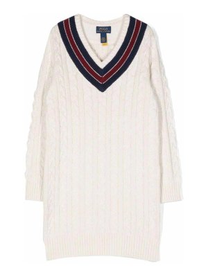 POLO RALPH LAUREN: knee length dresses - Cotton  dress