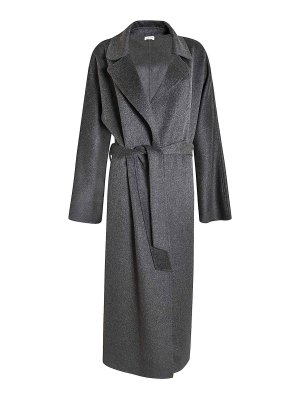 P.A.R.O.S.H. felted wool-blend maxi coat - White