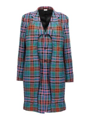 Balenciaga Deconstructed cotton coat - Blue - Men