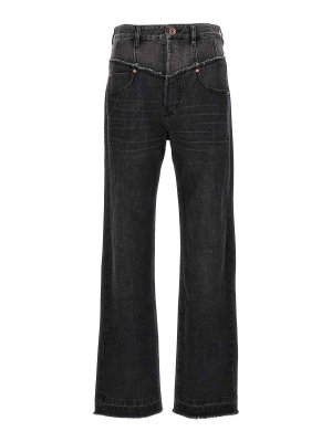 【直営・関税送料込】Flocked jeans Shop Decibel Stacked Flare Lightning Jeans JP24508SNZ-BLU