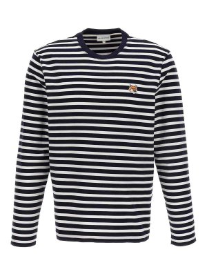 MAISON KITSUNÉ: t-shirt - maglietta con testa di volpe