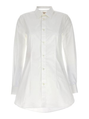 BURBERRY: cotton blend shirt - White  Burberry shirt 8067848 online at