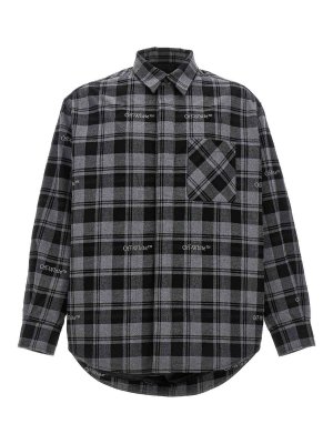 OFF-WHITE: casual jackets - check flannel padded jacket