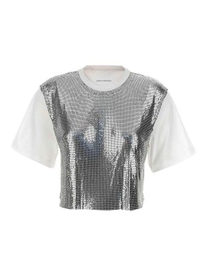 PACO RABANNE: T-shirts - T-Shirt - Silber