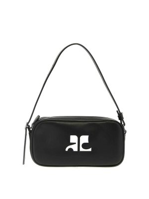 Courreges: Sacs à main - Sac Cabas - Noir