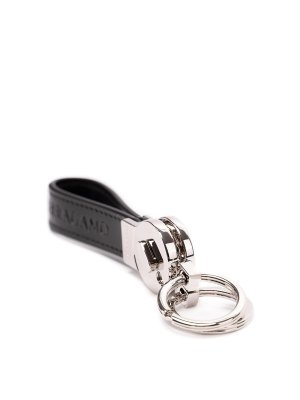 Ferragamo Men Key Ring Silver