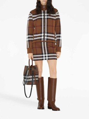 Burberry Super Nova Check Pattern Rain Boots - Neutrals Boots