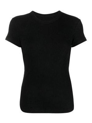 ISABEL MARANT: t-shirts - Crew-neck fine-ribbed t-shirt