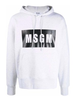 m.s.g.m.: Sweatshirts & Sweaters - logo-print cotton hoodie