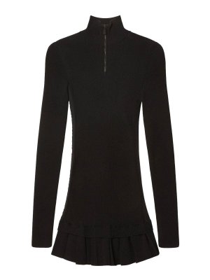 OFF-WHITE: ニーレングスドレス - 膝丈ドレス - 黒