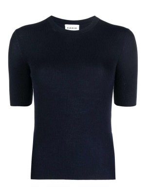 P.A.R.O.S.H.: crew necks - ribbed-knit wool t-shirt