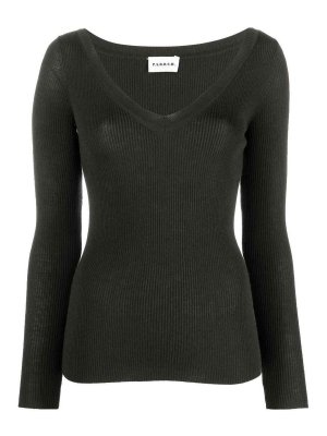 P.A.R.O.S.H.: crew necks - ribbed wool jumper