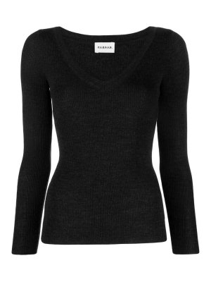 P.A.R.O.S.H.: crew necks - ribbed wool jumper