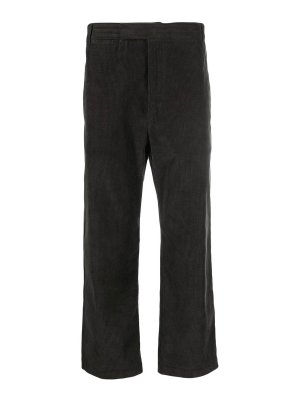 THOM BROWNE: casual trousers - corduroy cropped trousers