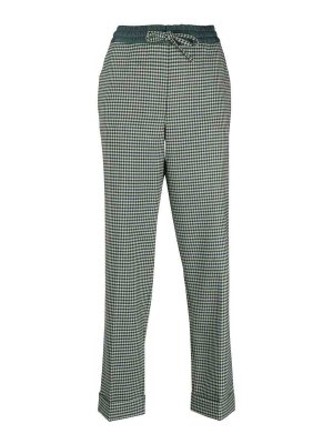 P.A.R.O.S.H.: casual trousers - heck tapered cropped trousers