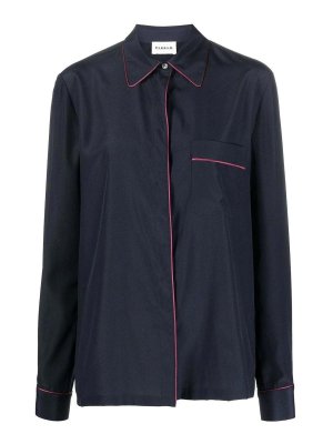 P.A.R.O.S.H.: Chemises - Chemise - Bleu Foncé