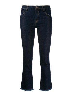 L' AUTRE CHOSE: bootcut jeans - ropped slim-fit jeans