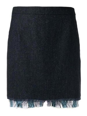 THOM BROWNE: Knee length skirts & Midi - layered mini skirt