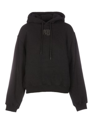 ALEXANDER WANG: Sweatshirts & Sweaters - Black cotton sweatshirt