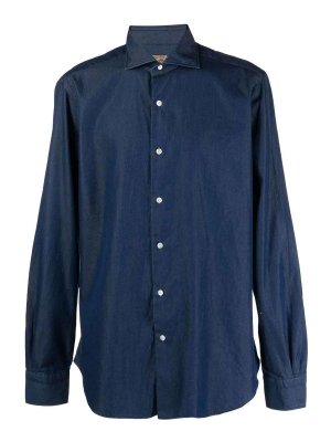 BARBA: shirts - Denim shirt