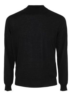 FILIPPO DE LAURENTIIS: Suéteres con cuello pico - Suéter Cuello Redondo - Negro