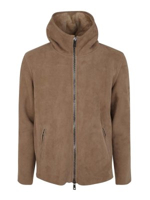 GIORGIO BRATO: casual jackets - Sheepskin bomber jacket
