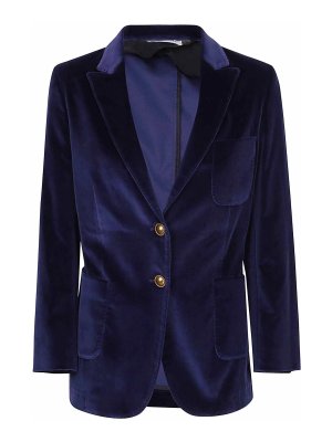 Saulina Double-breasted linen jacket - Blue - Women