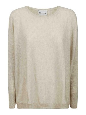 KUJTEN: U-Boot-Ausschnitt - U-Boot-Pullover - Weiß