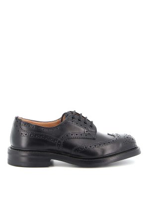 TRICKER'S: classic shoes - Bourton black calf dainite